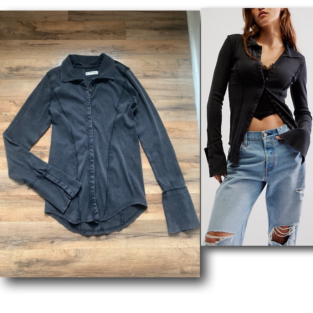 Free People NWOT Dropping Tears Shirt Medium